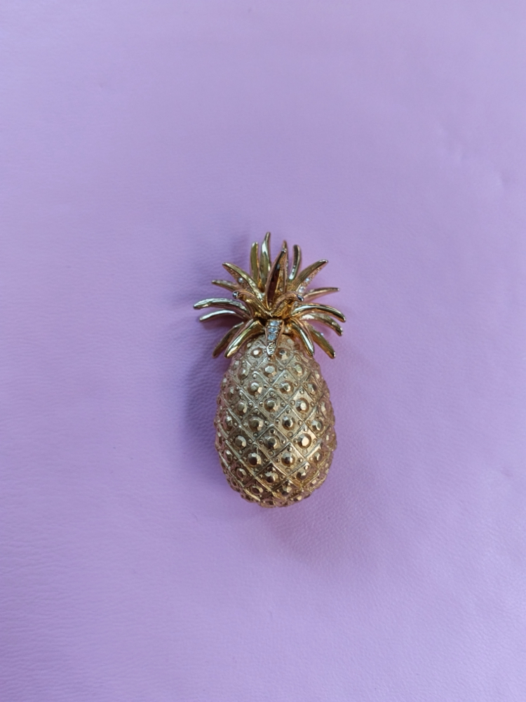 Vintage ananas şeklinde broş