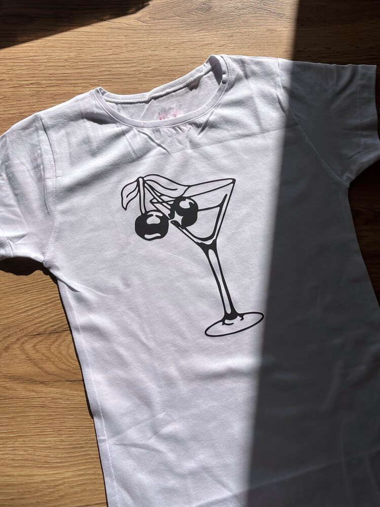 cherry martini baby tee