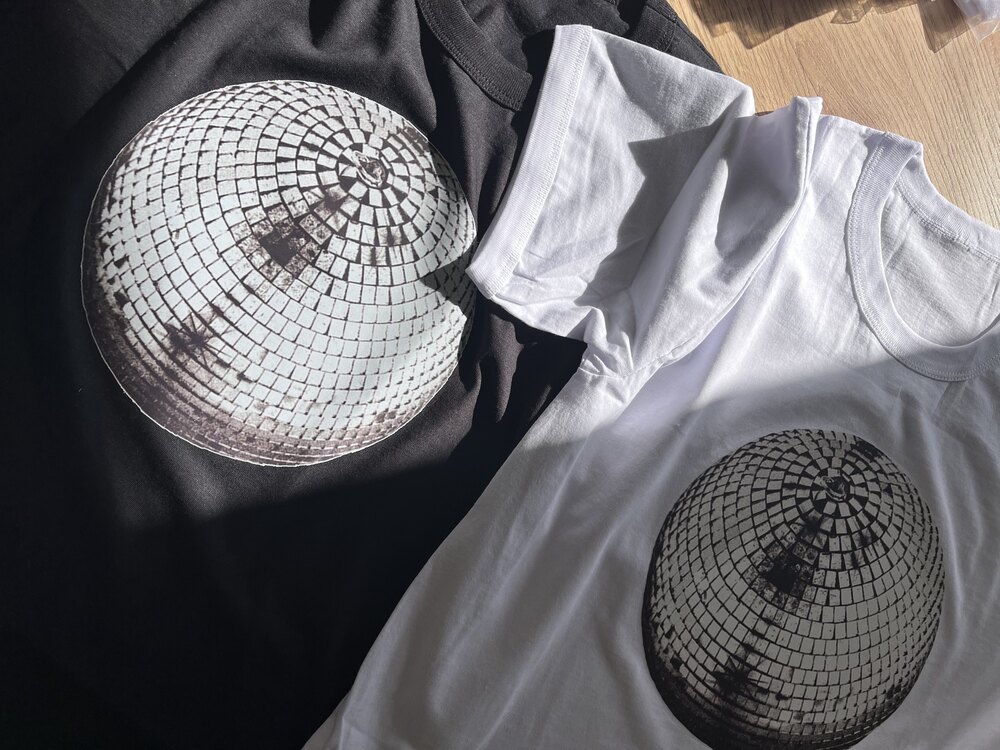 Grey disco tişört