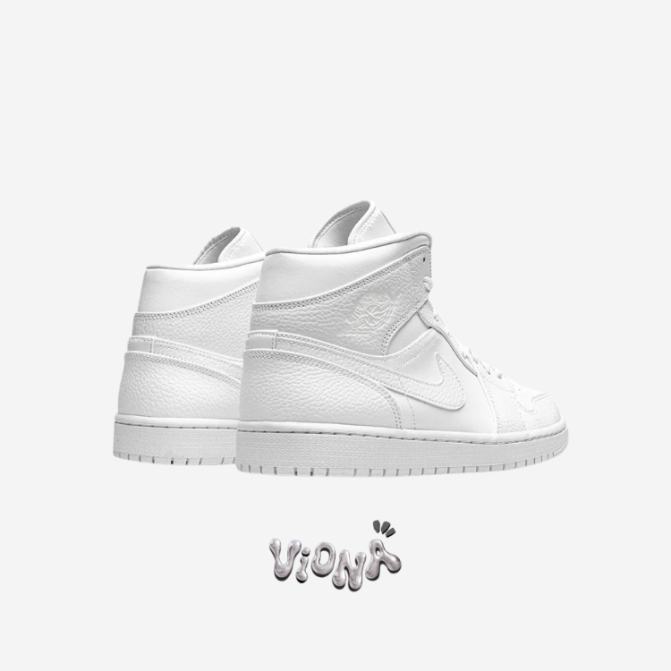 Nike Air Jordan 1 Mid Triple White