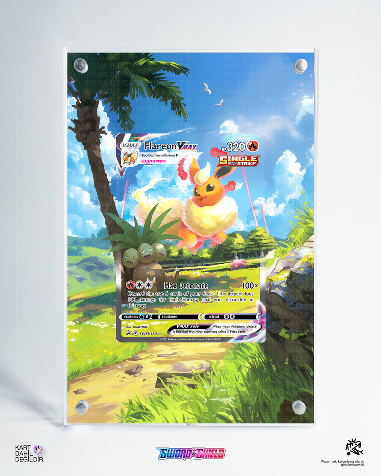 Flareon VMAX - Sword&Shield Promo - Extended Art Display
