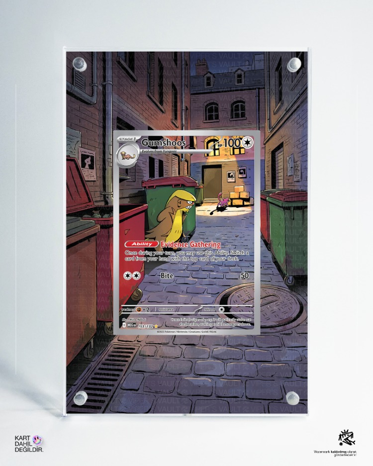 Gumshoos - Mega Evolution - Extended Art Display