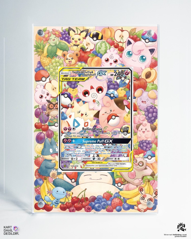 Togepi & Cleffa & Igglybuff GX - Cosmic Eclipse - Extended Art Display