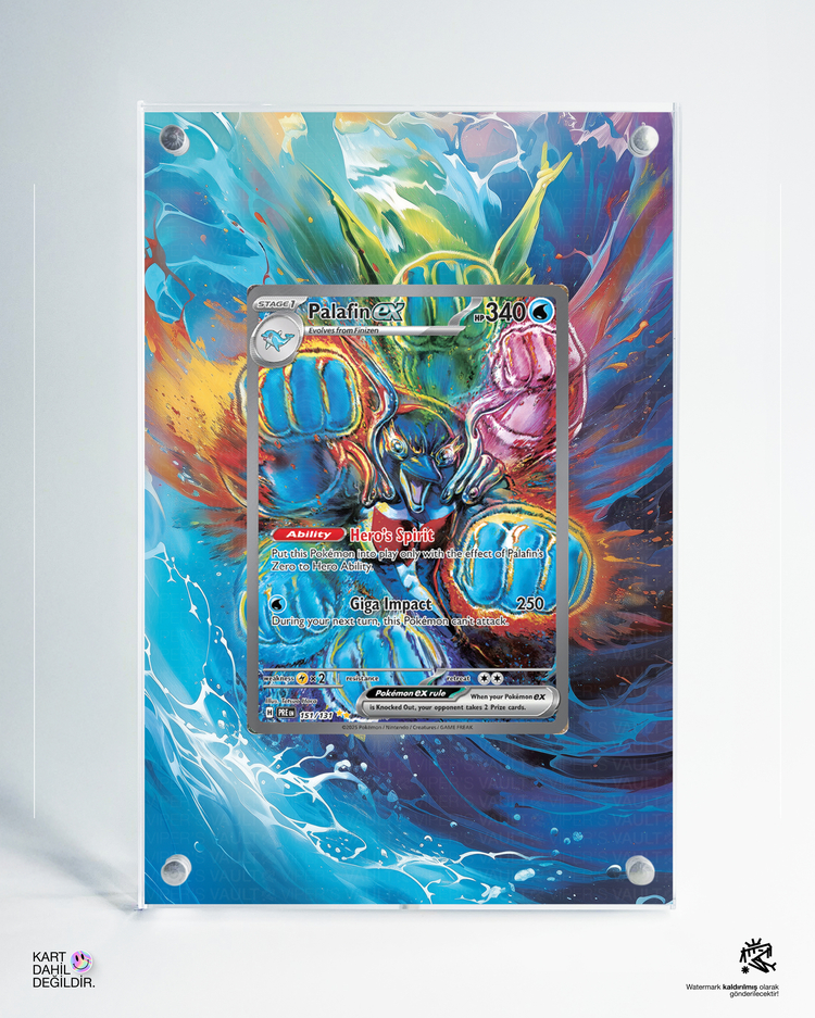 Palafin ex - Prismatic Evolutions - Extended Art Display