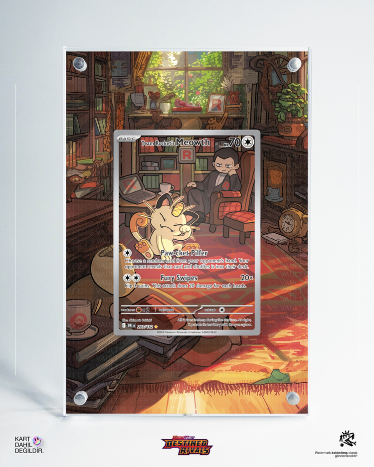 Meowth - Destined Rivals - Extended Art Display