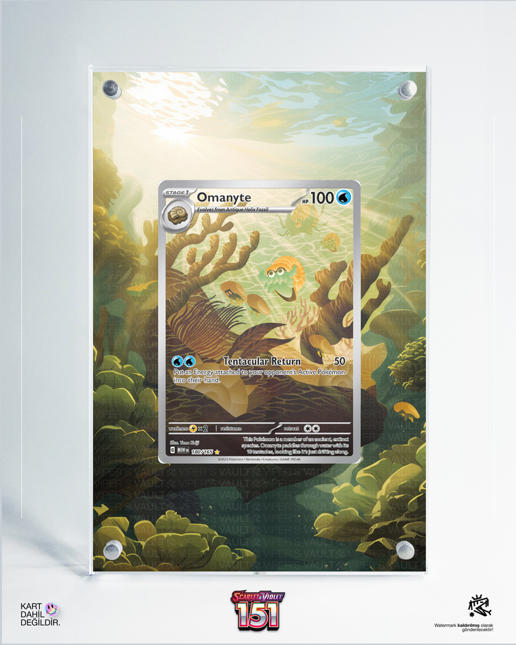 Omanyte - 151 - Extended Art Display