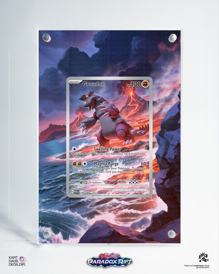 Groudon - Paradox Rift - Extended Art Display
