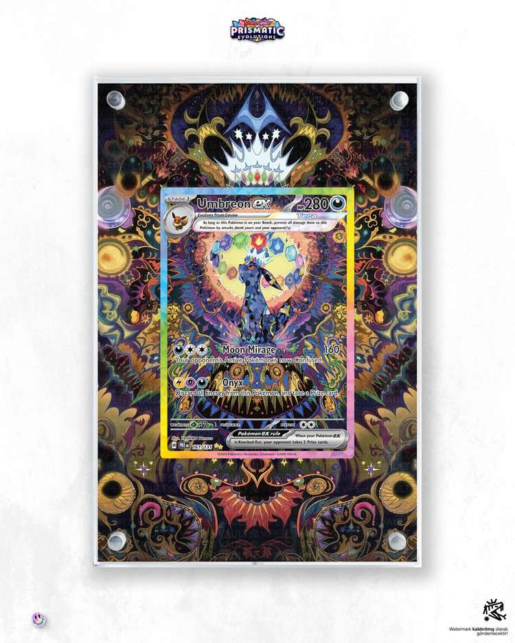 Umbreon ex Prismatic Evolutions - Extended Art Display