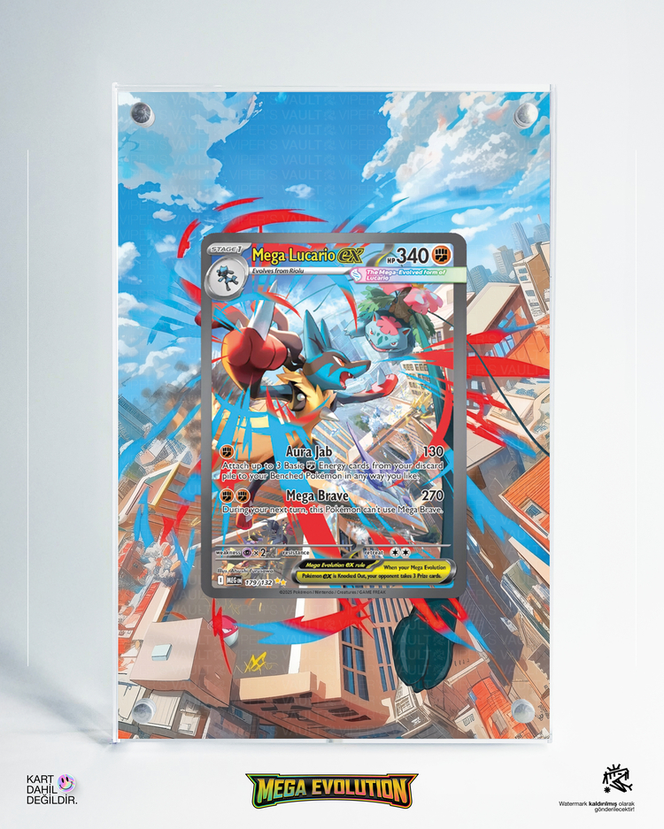 Mega Lucario ex - Mega Evolution - Extended Art Display