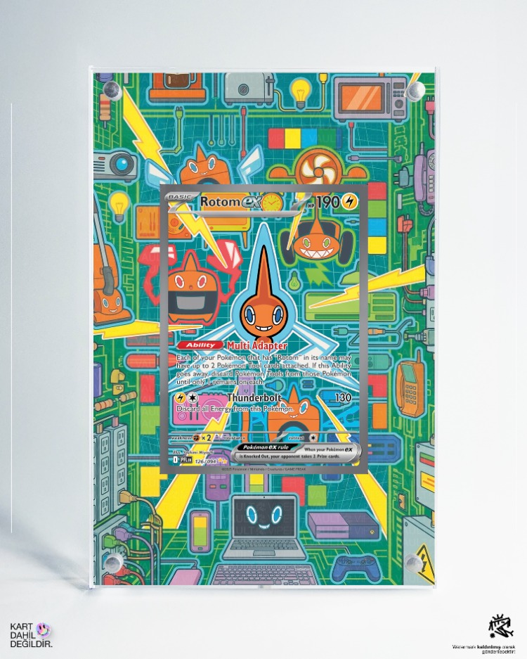 Rotom ex - Phantasmal Flames - Extended Art Display