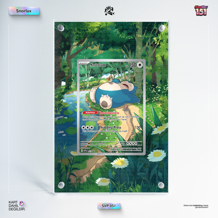 Snorlax 151 Promo - Extended Art Display