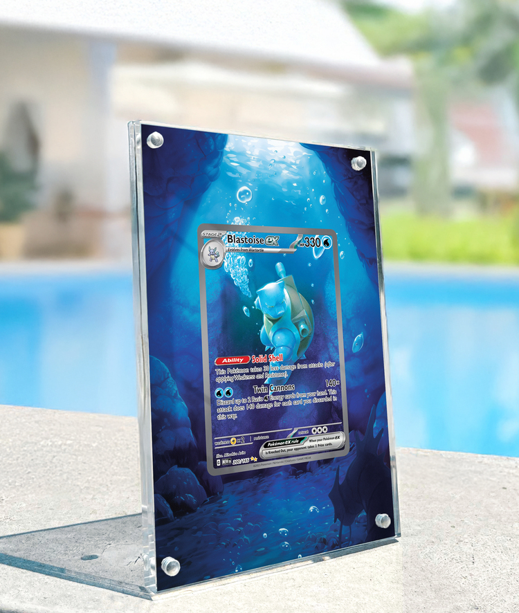 Blastoise EX 151 – Extended Art Display