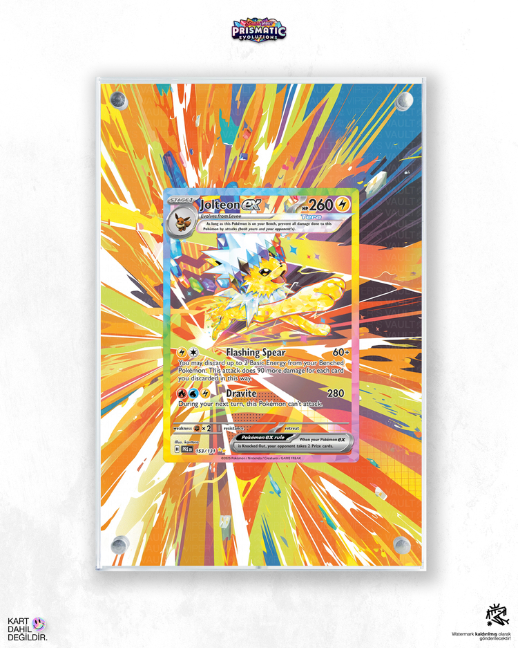 Jolteon ex Prismatic Evolutions - Extended Art Display