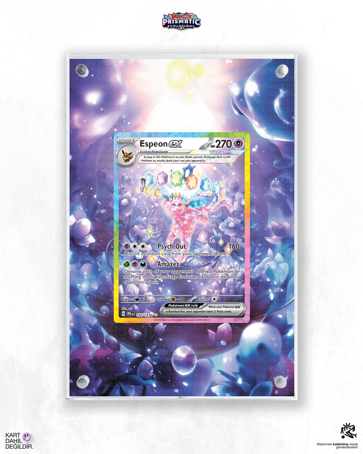 Espeon ex Prismatic Evolutions - Extended Art Display