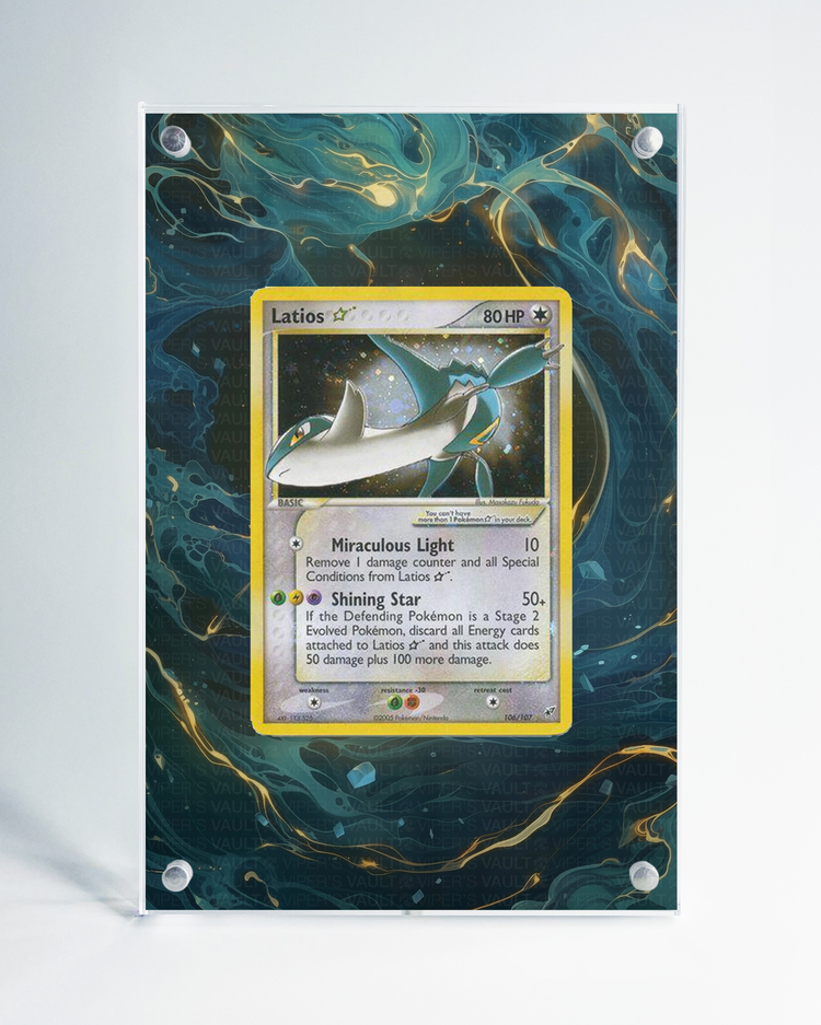 Gold Star Latios - Extended Art Display