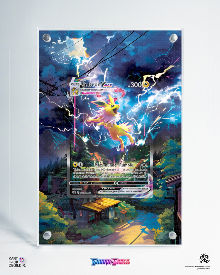 Jolteon VMAX - Sword&Shield Promo - Extended Art Display