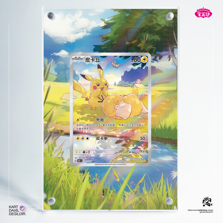 Pikachu-Psyduck Chinese Exclusive - Extended Art Display ​​​​​​​