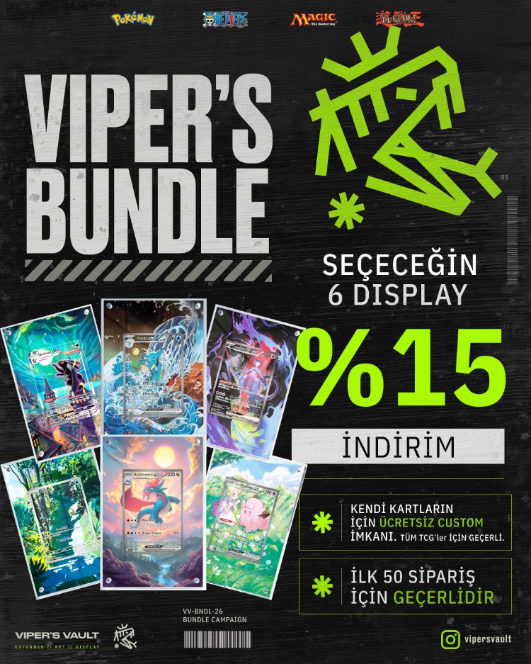 VIPER'S BUNDLE | %15 | SEÇECEĞİN 6 EXTENDED ART DISPLAY