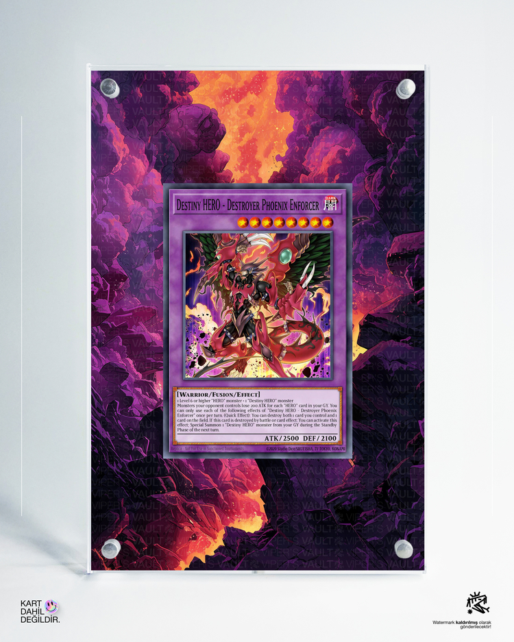 Destiny Hero - Destroyer Phoenix Enforcer - Yu-Gi-Oh - Extended Art Display