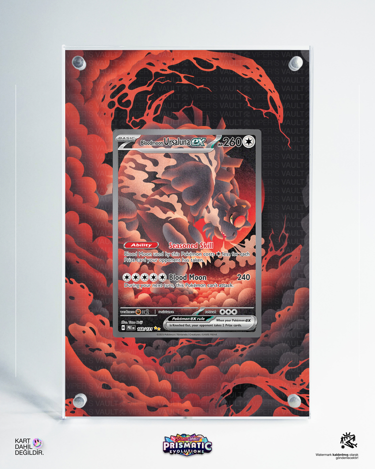 Bloodmoon Ursaluna ex - Prismatic Evolutions - Extended Art Display