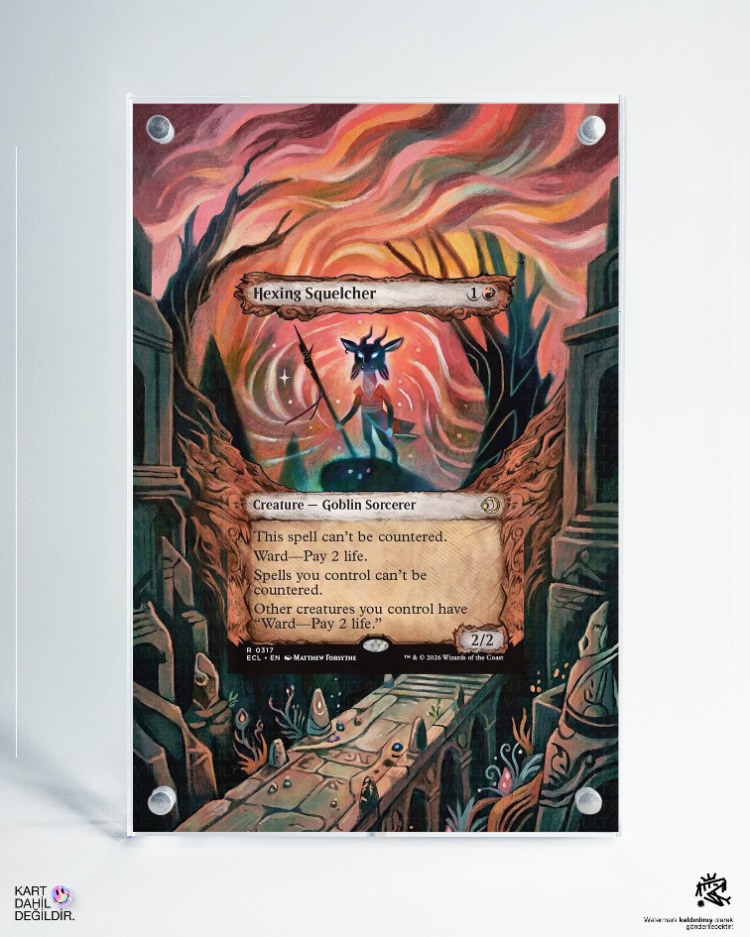 Hexing Squelcher V2 - MTG - Extended Art Display