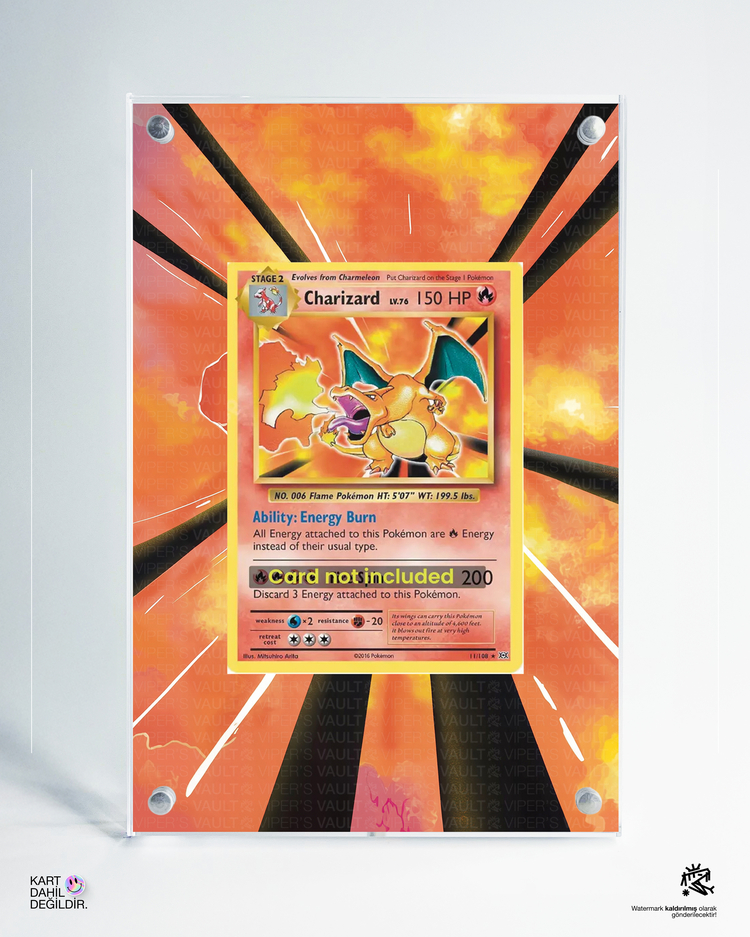 Charizard - Vintage - Extended Art Display