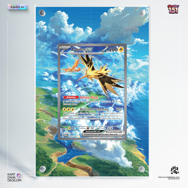 Zapdos EX 151 - Extended Art Display