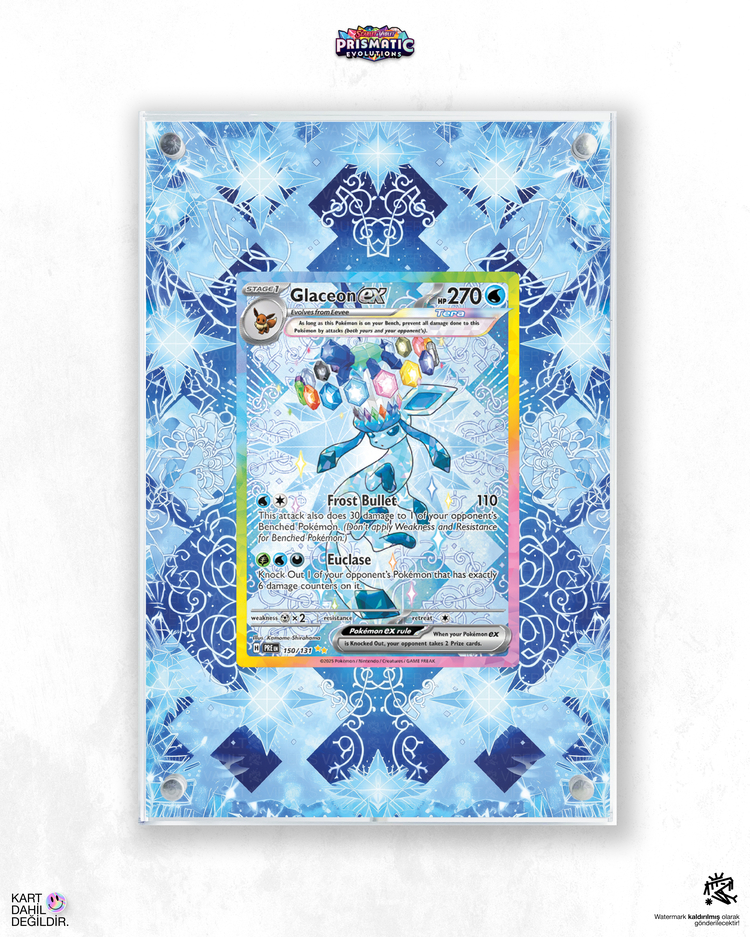 Glaceon ex Prismatic Evolutions - Extended Art Display