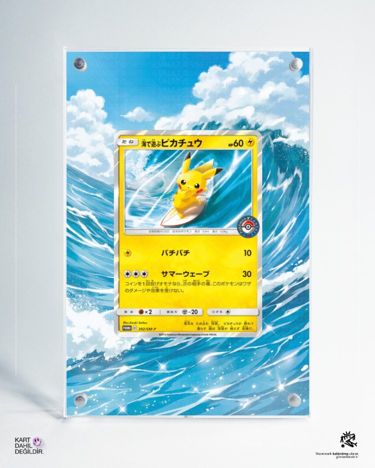 Playing in the Sea Pikachu - Extended Art Display