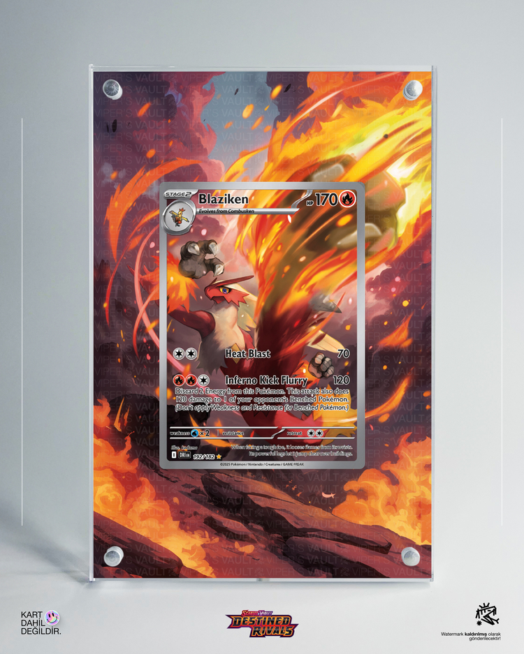 Blaziken - Destined Rivals - Extended Art Display