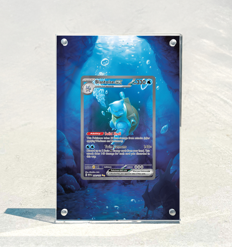Blastoise EX 151 – Extended Art Display