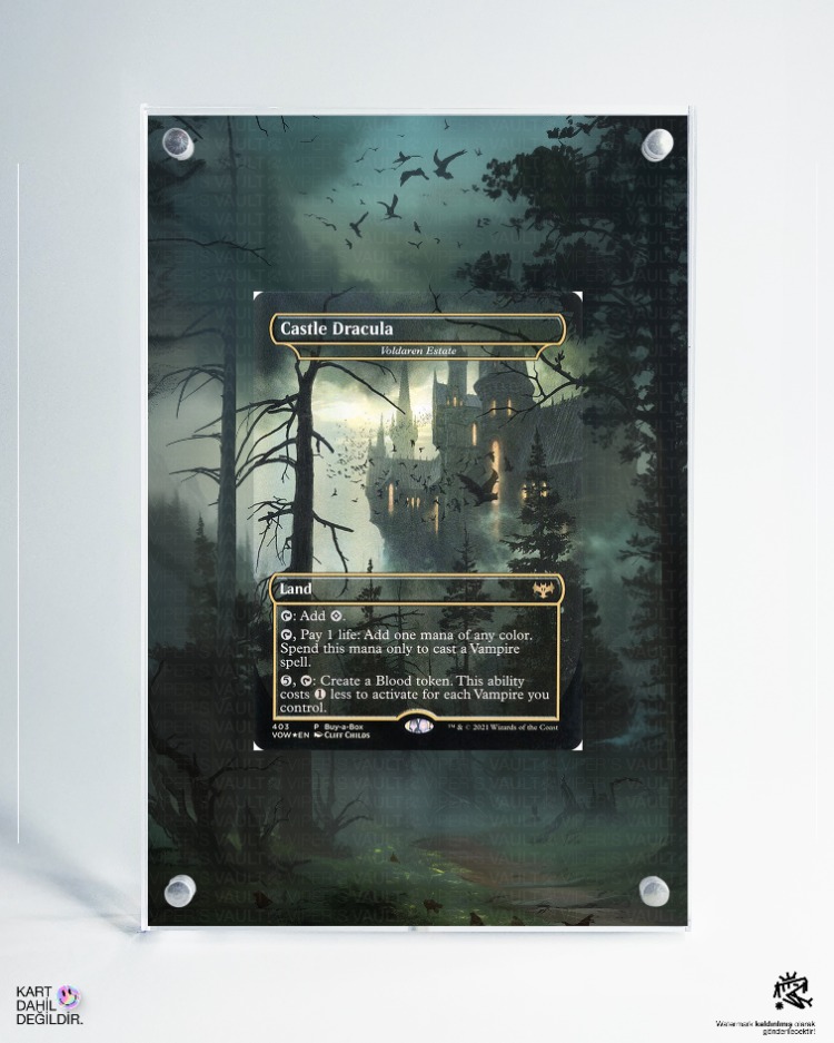 Castle Dracula - Magic the Gathering - Extended Art Display