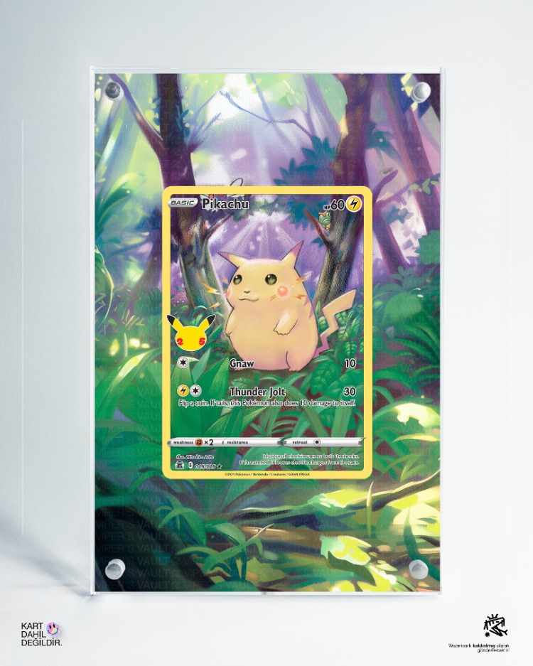Pikachu Celebrations - Extended Art Display