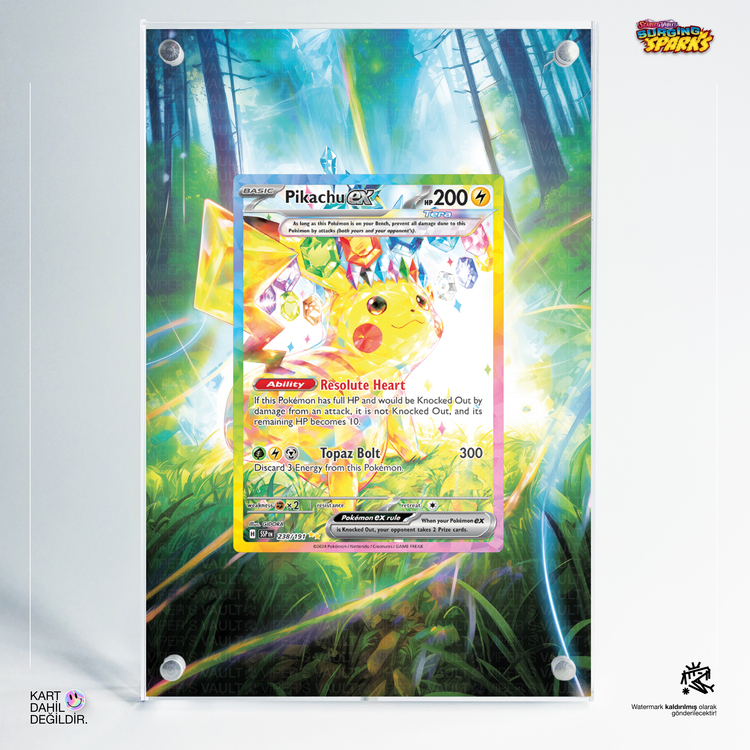 Pikachu ex - Extended Art Display