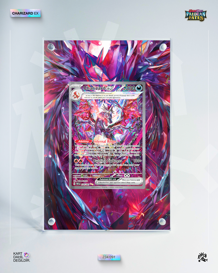 Charizard Ex Paldean Fates – Extended Art Display