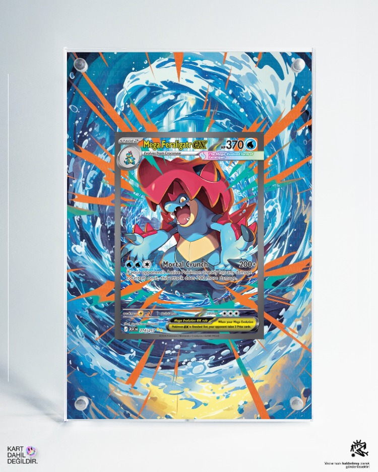Mega Feraligatr - Ascended Heroes - Extended Art Display