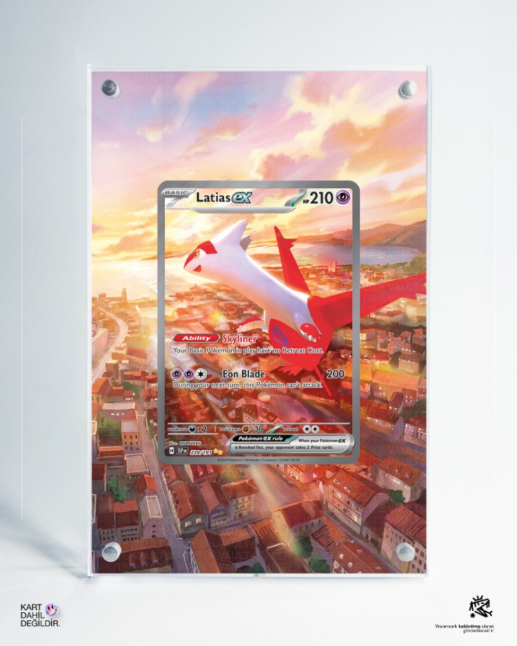Latias - Surging Sparks - Extended Art Display