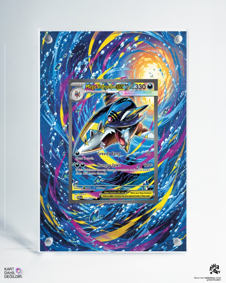 Mega Sharpedo - Phantasmal Flames - Extended Art Display