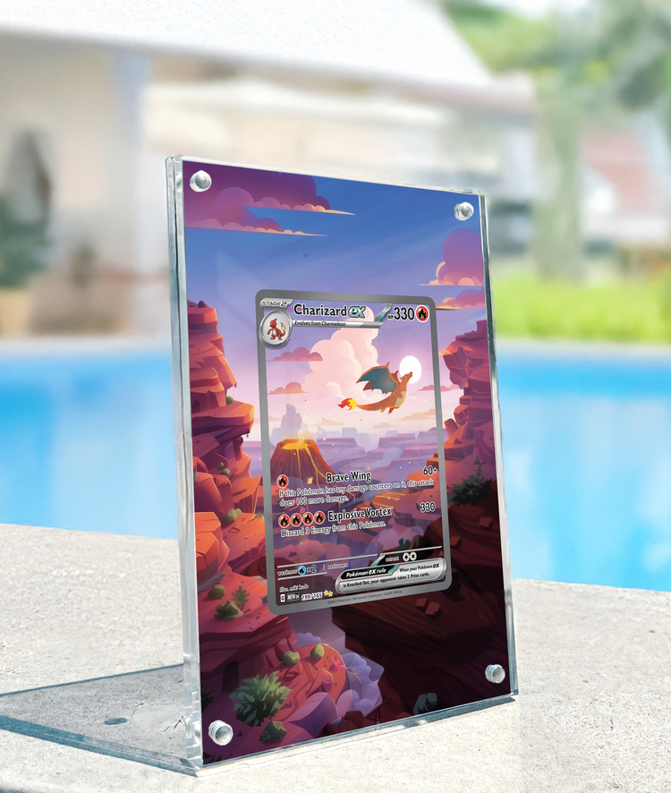 Charizard Ex 151 – Extended Art Display
