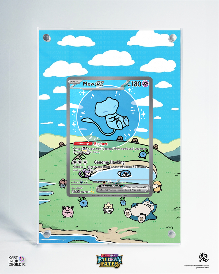 Mew - Paldean Fates - Extended Art Display