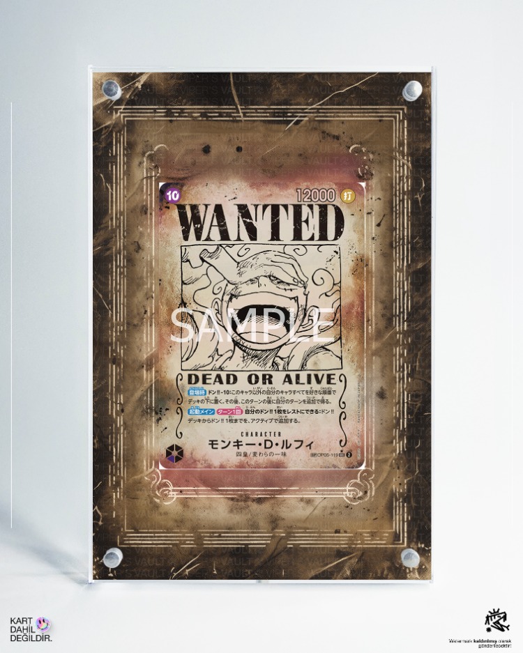 Monkey D. Luffy - WANTED - Extended Art Display