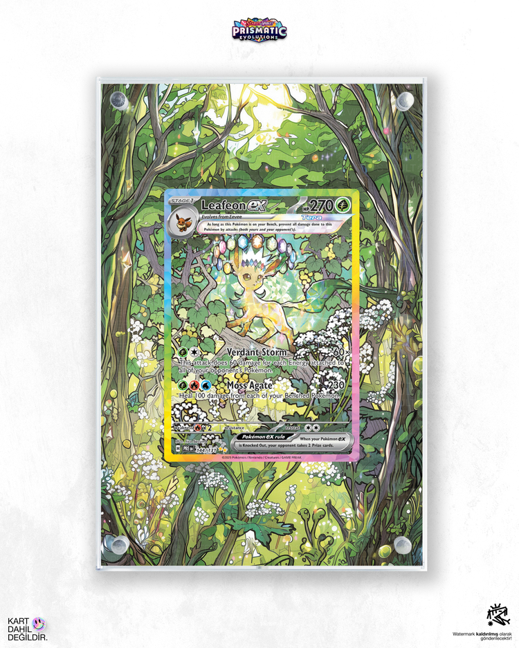 Leafeon ex Prismatic Evolutions - Extended Art Display