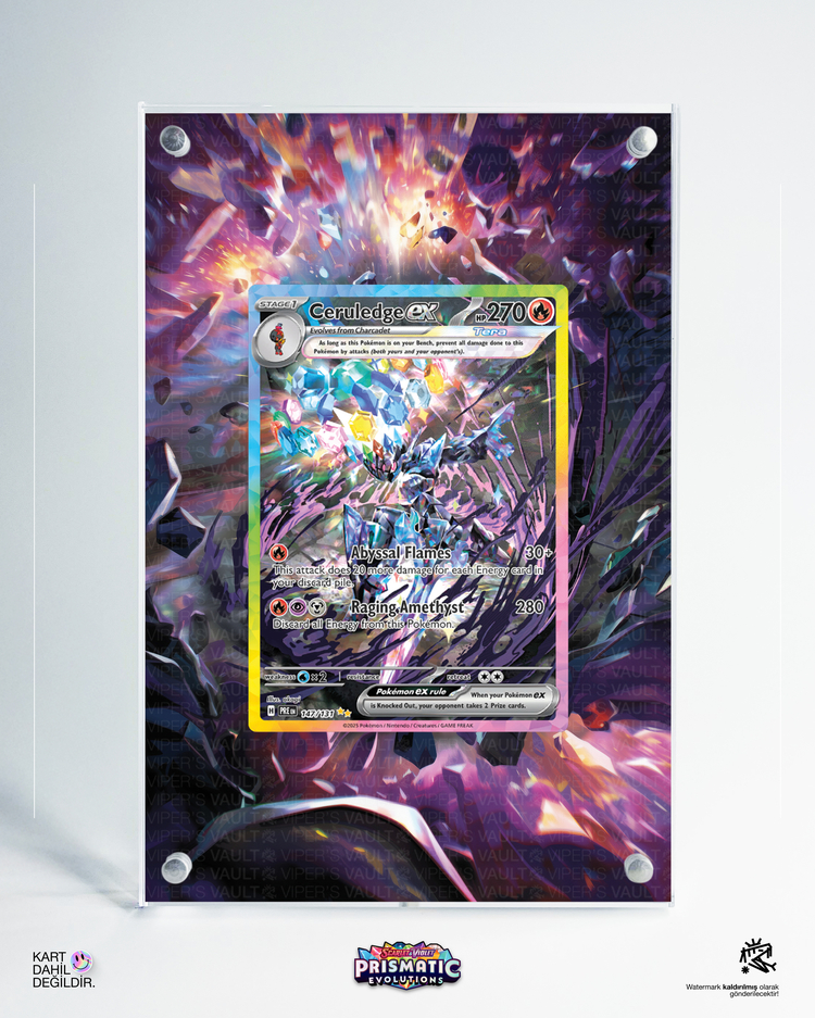 Ceruledge ex Prismatic Evolutions - Extended Art Display