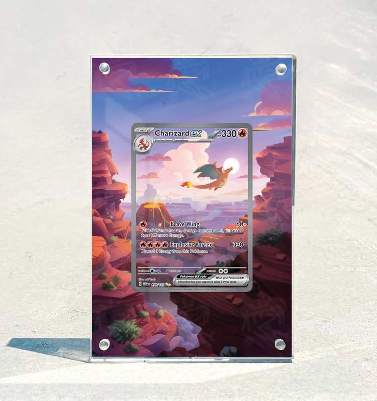 Charizard Ex 151 – Extended Art Display