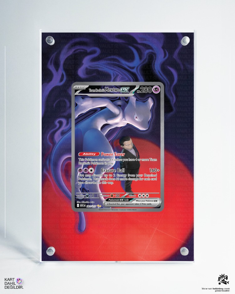 Team Rocket's Mewtwo - Ascended Heroes - Extended Art Display