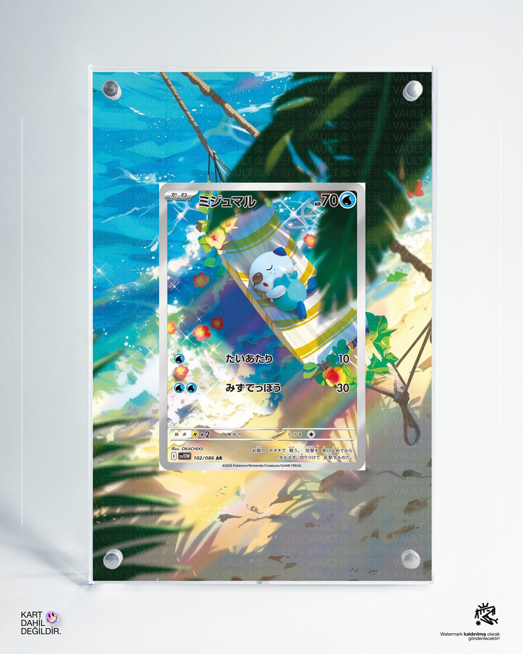 Oshawott - White Flare - Extended Art Display