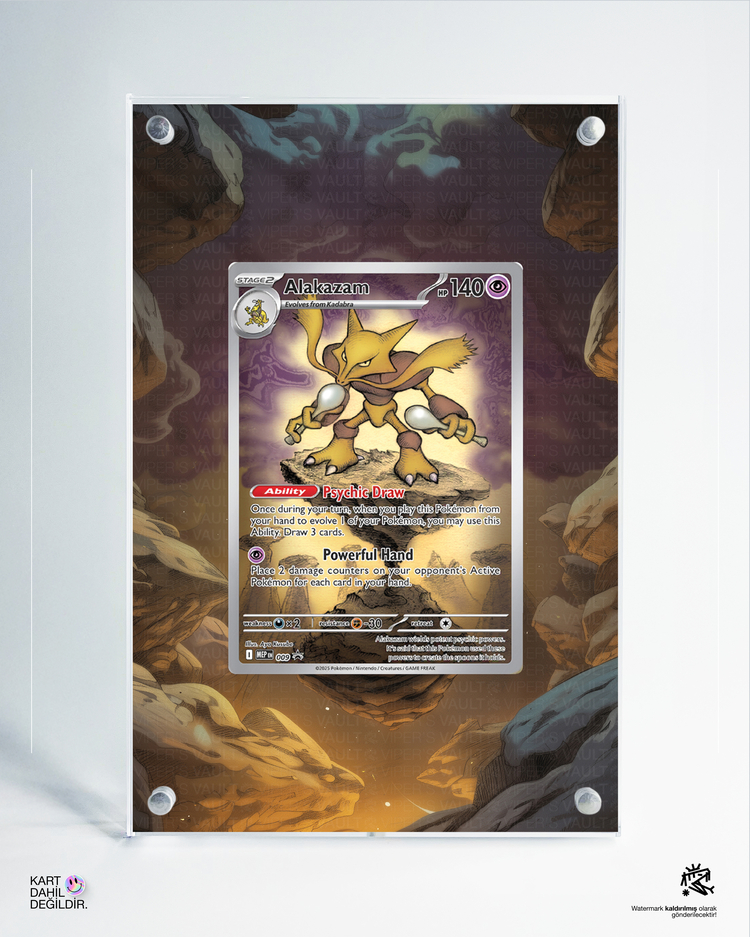 Alakazam - Mega Evolution - Extended Art Display