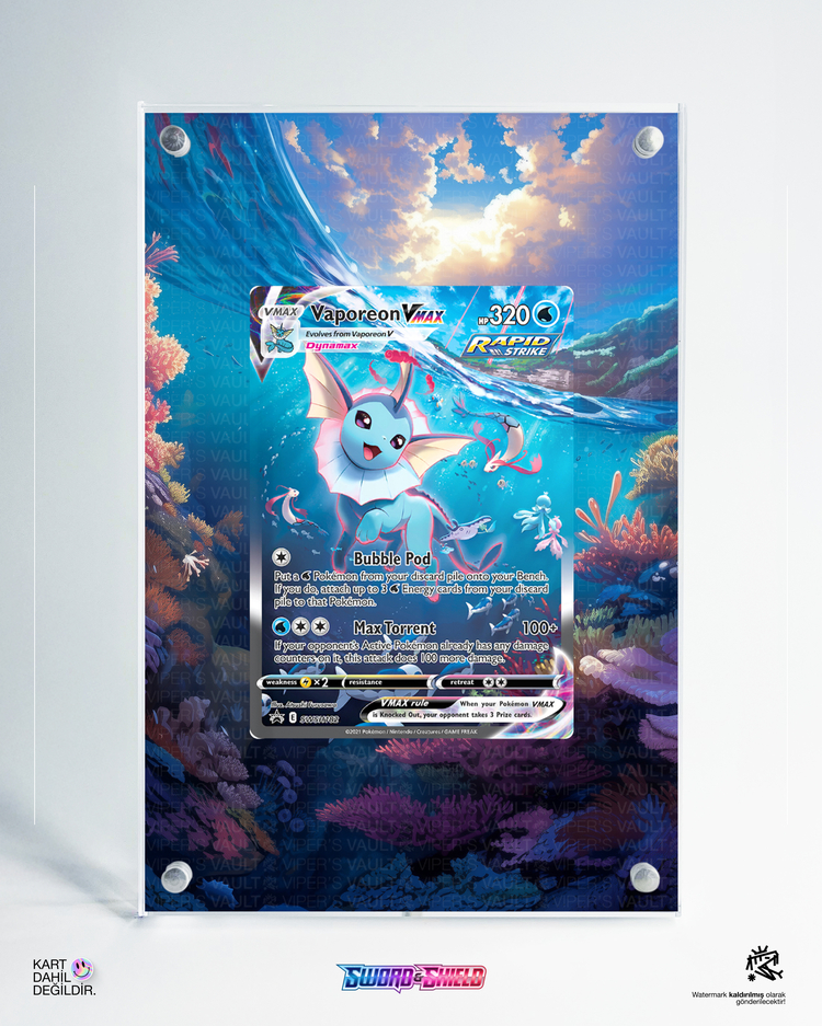 Vaporeon VMAX - Sword&Shield Promo - Extended Art Display