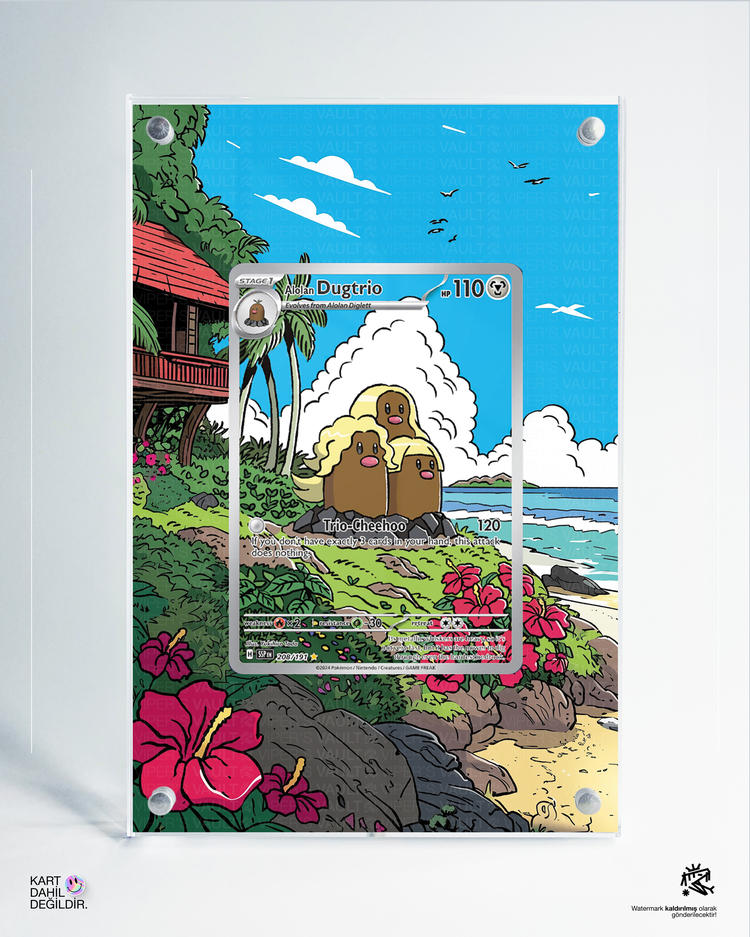 Alolan Dugtrio - Surging Sparks - Extended Art Display