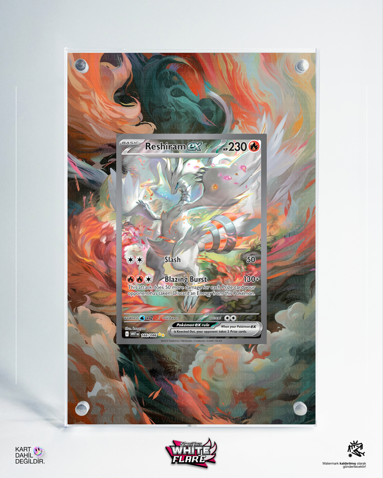 Reshiram ex - White Flare - Extended Art Display